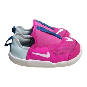 Nike Lil Swoosh Baby Girl Toddler Pink Slip On Shoes Size 8